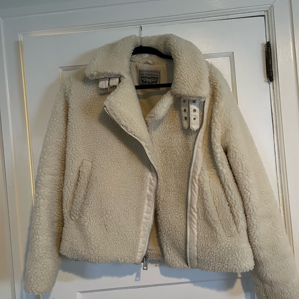 Levi’s Cream Shearling Jacket